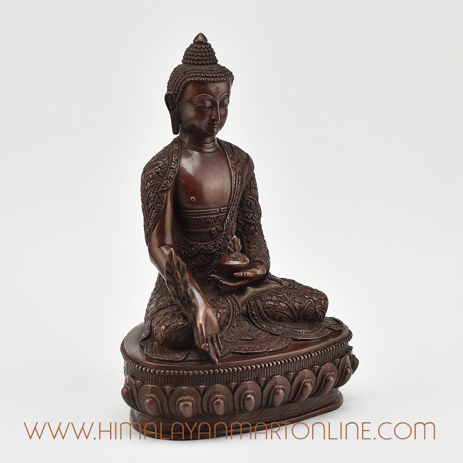 Hand Carved Medicine Buddha Statue