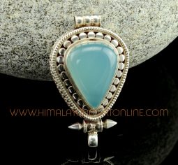 Silver with Chalcedony Stone Pendant