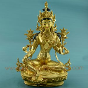 13" Green Tara/Dolma Statue