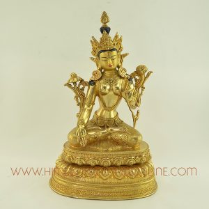 13.25" White Tara Statue