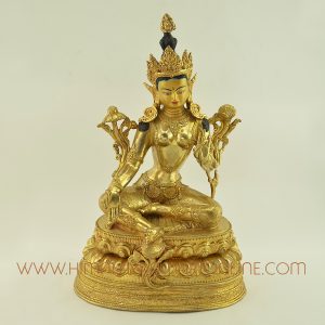 Green Tara / Dolma Copper Statue