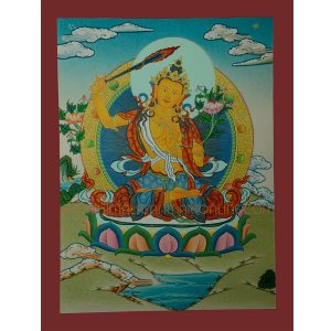 Manjushri Thangka Scroll Painting