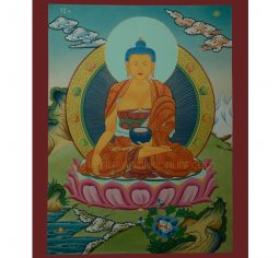 17.25″ x 13.5″ Shakyamuni Buddha Thangka Painting