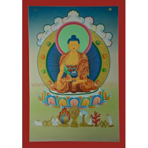 23.25"x 16.5" Shakyamuni Buddha Thangka Painting
