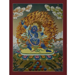 24.5"x18.5" Vajrapani Thangka