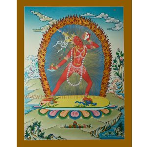 26.5" x 20" Vajrayogini Thangka Painting