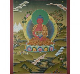 24.25″x18.25 Amitabha Buddha Thangka