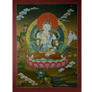 24.5” x 18.5” Vajrasattva Thangka Painting