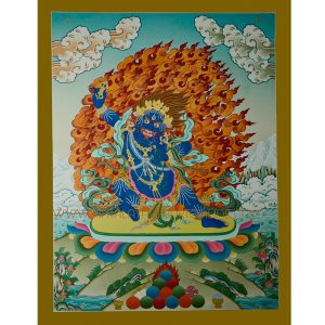 26.5"x20.5" Vajrapani Thangka Painting