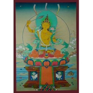 25"x17.5" Manjushiri Thankga Painting