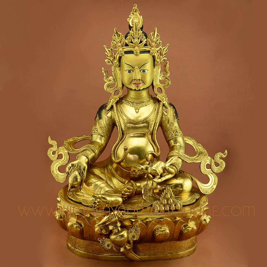 Yellow Jambhala Statue