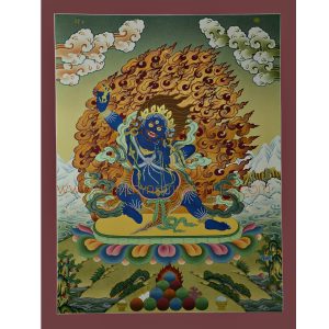 26.5"x20.5" Vajrapani Thangka Painting