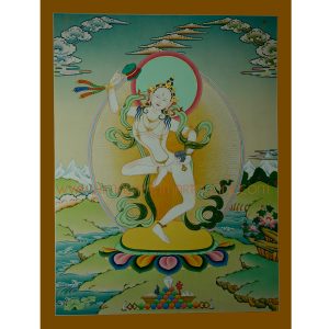 26.5" x 20.5" Machig Labdron Thangka Painting