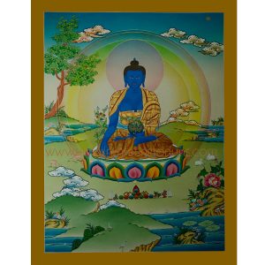 Medicine Buddha Scroll Painting