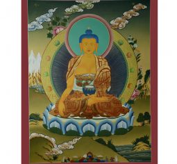 26.25”x20.5” Shakyamuni Buddha Thangka Painting