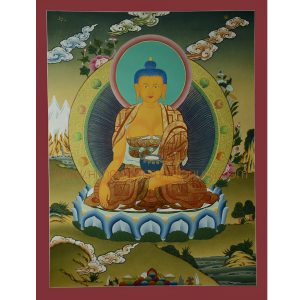 26.25”x20.5”  Shakyamuni Buddha Thangka Painting