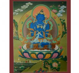 26.25″ x 20.25″ Vajradhara Thangka Scroll Painting