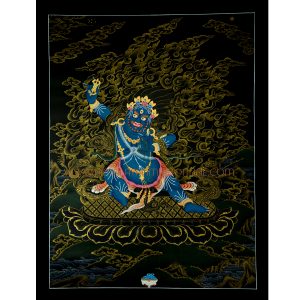 26" x 20.25" Vajrapani Thangka Painting
