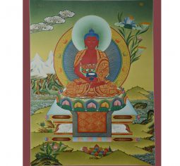 26″x 24″ Amitabha Buddha Thangka Painting