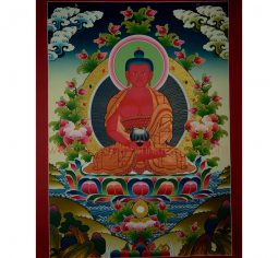 29.75″ x 22″ Amitabha Buddha Religious Painting