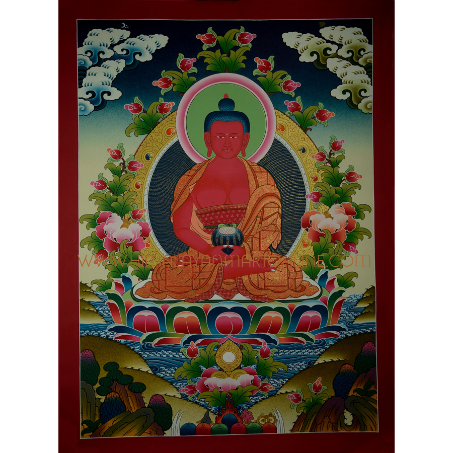 Amitabha Buddha Religious Painting