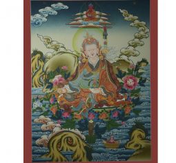 29.5″x22.5″ Guru Rinpoche Thangka Painting
