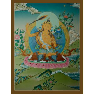 29.5"x22.5" Manjushiri Thankga Painting