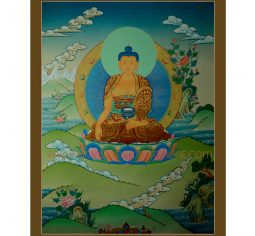 29.75″x22.75″ Shakyamuni Buddha Thangka Painting