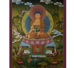 29”x22.5” Shakyamuni Buddha Thangka Painting