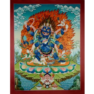 Black Mahakala Religious Painting