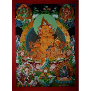 Pancha Dzambala Thangka Painting