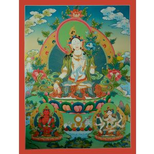 White Tara Scroll Painting