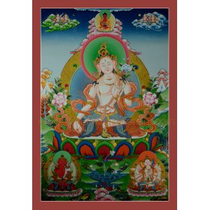 Religious White Tara Painting