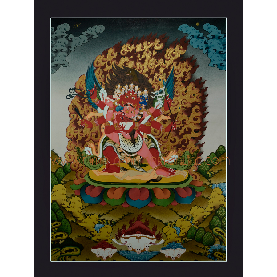 Hayagriva Thangka Scroll Painting