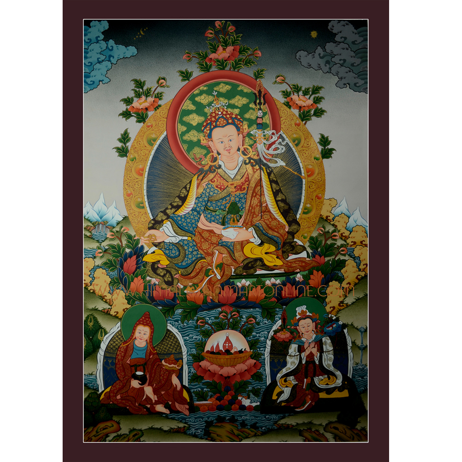 Padmasambhava Thangka Scroll Painting