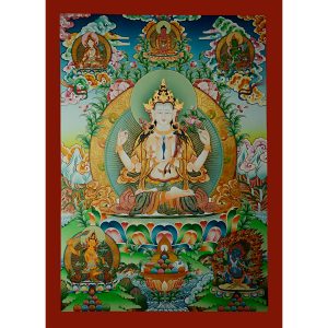 Chenrezig Avalokeshvara Thangka Painting