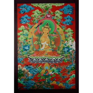 32.5"x23" Manjushiri Thankga Painting