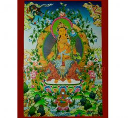 33” x 23.5” Maitreya Buddha Thangka Painting