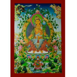 33” x 23.5”  Maitreya Buddha Thangka Painting