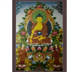 33”x23” Shakyamuni Buddha Thangka Painting