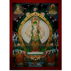 33.25"x24.25" 1000 Armed Avalokeshvara Thangka Painting