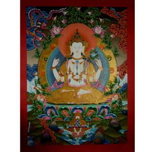 Chenrezig Avalokeshvara Thangka Painting