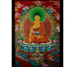 35″X23″ Shakyamuni Buddha Thangka Painting