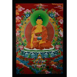 35"X23" Shakyamuni Buddha Thangka Painting