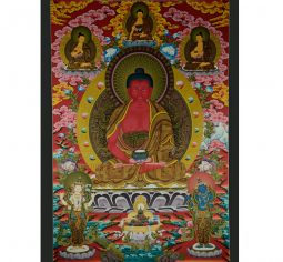 42.5″ x 29.75″ Buddha Amitabha Thangka Painting