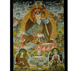42.75″ x 32″ Padmasambhava Thangka Painting