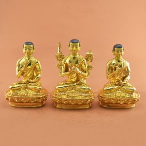 8" Guru Tsongkhapa Statues Set