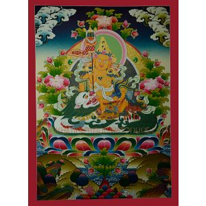 Vaishravana Thangka Scroll Painting
