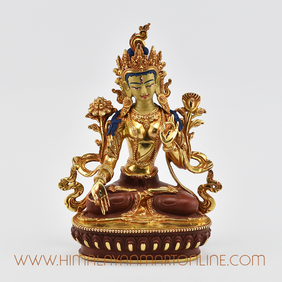 White Tara Copper Statue