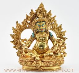 Yellow Jambhala Copper Statue